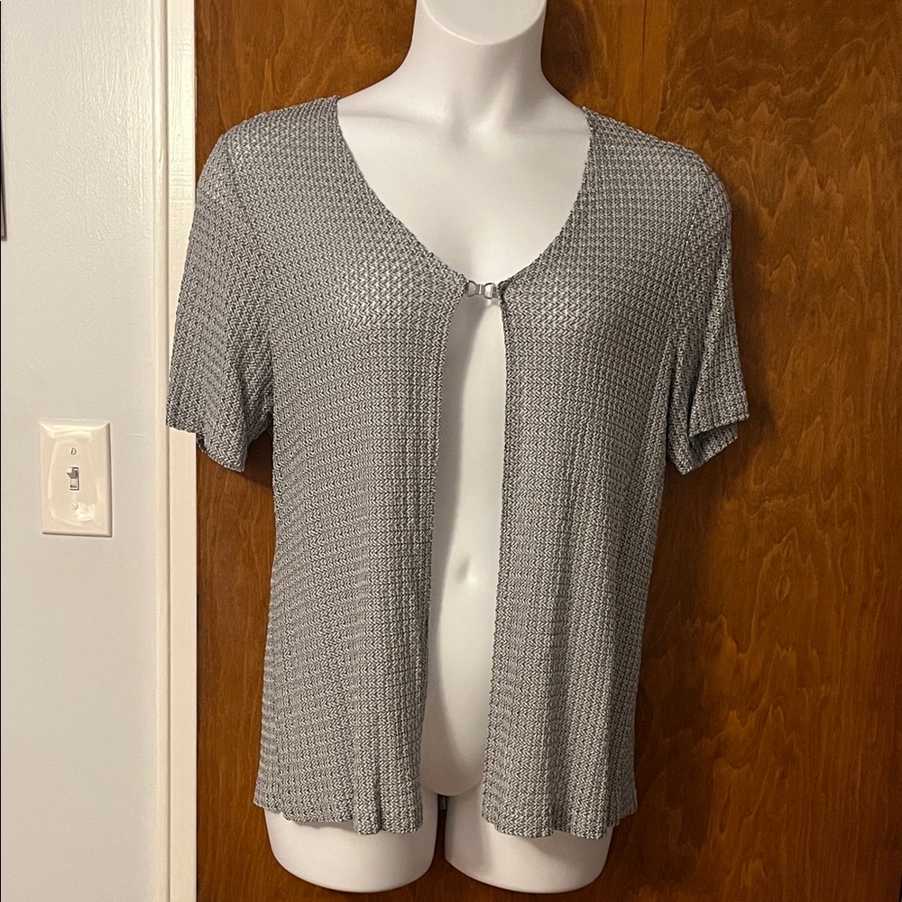 Younique Silver Short Sleeve Blouse